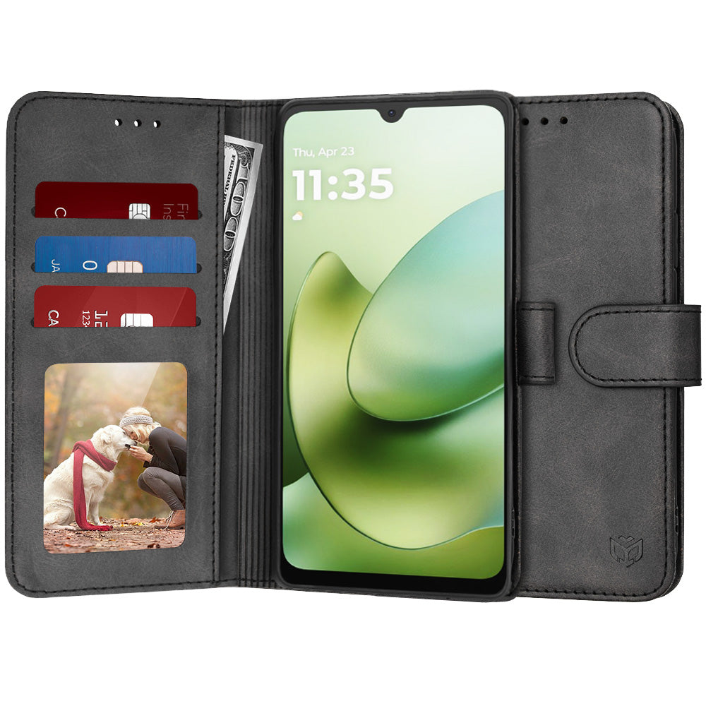 Futrola za Motorola Moto G06, Techsuit, Diary Book, Crna