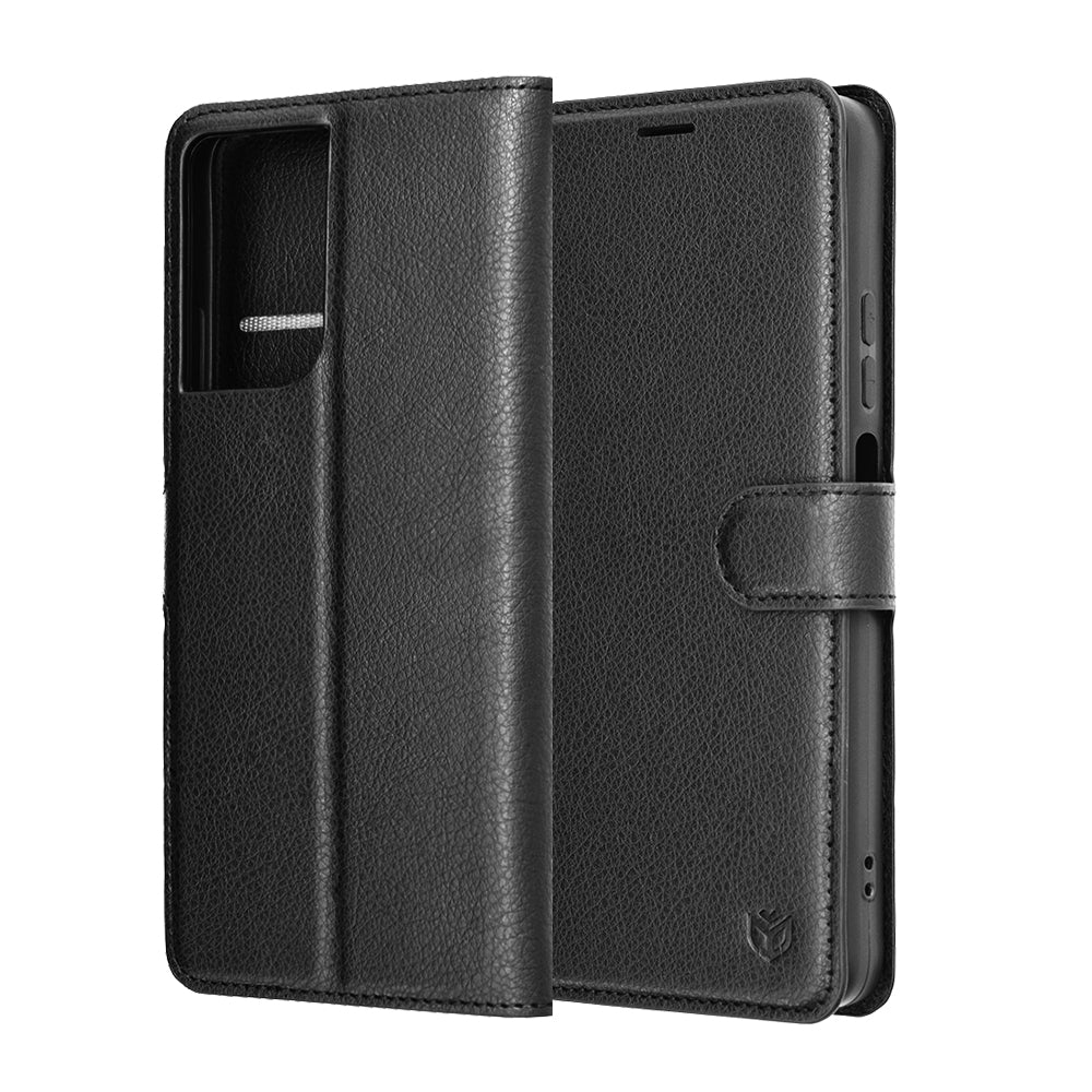 Futrola za Motorola Moto G06, Techsuit, Leather Folio, Crna