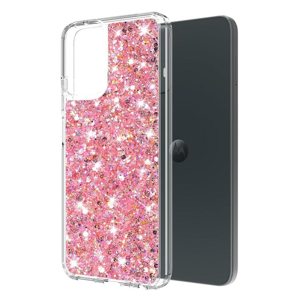 Futrola za Motorola Moto G14, Techsuit, Sparkly Glitter, Roze