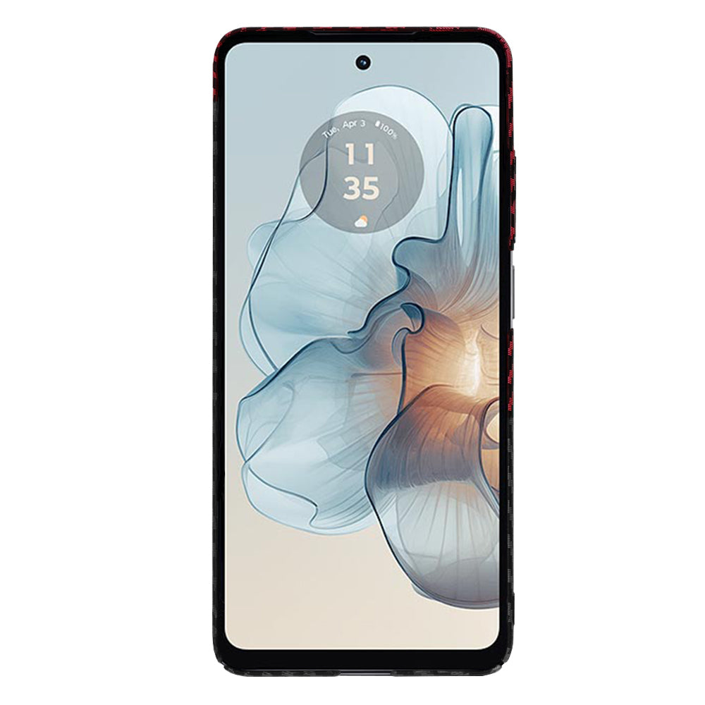 Futrola za Motorola Moto G24 Power, Techsuit, Carbonite FiberShell, Crno Crvena