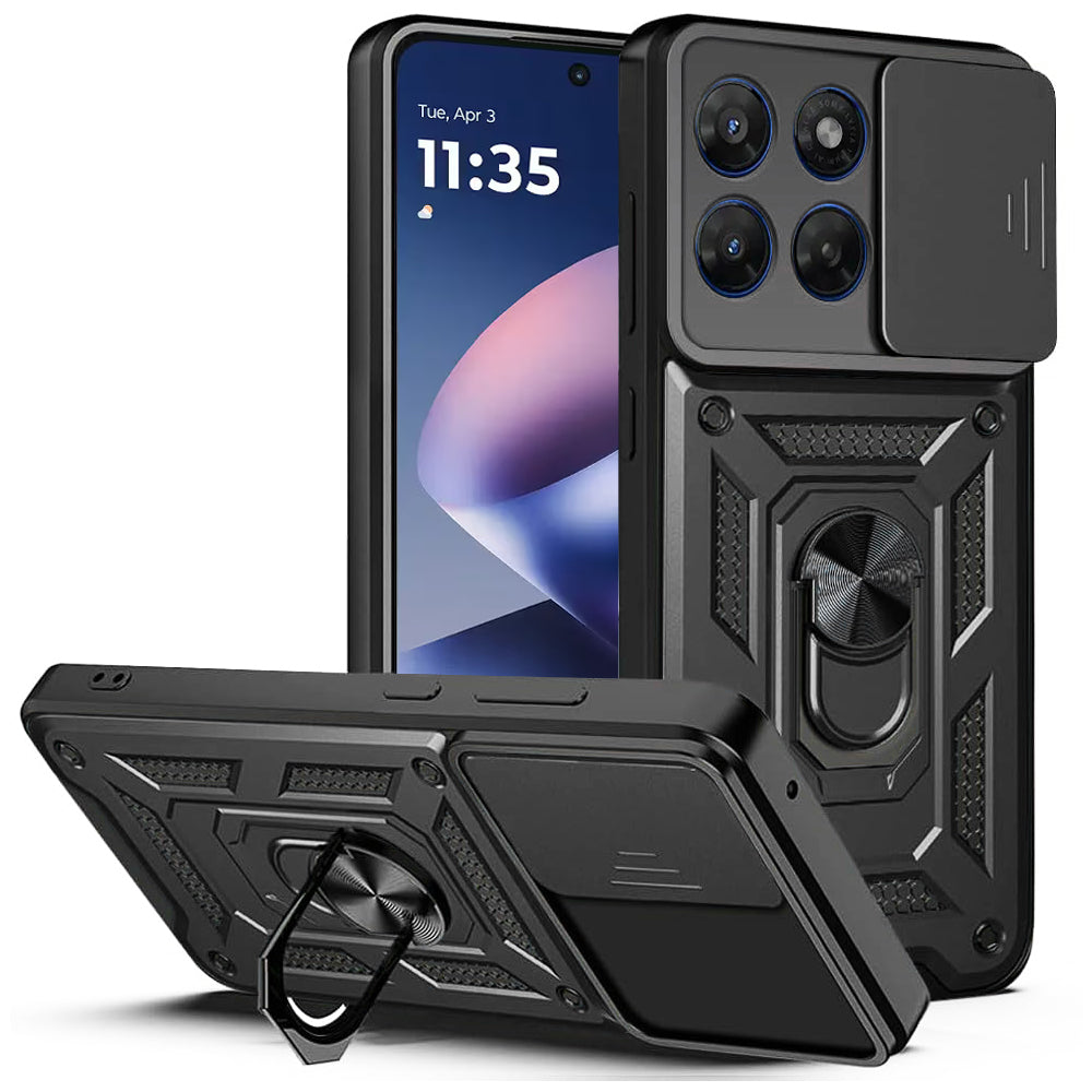Futrola za Motorola Moto G47 / G37, Techsuit, CamShield, Crna