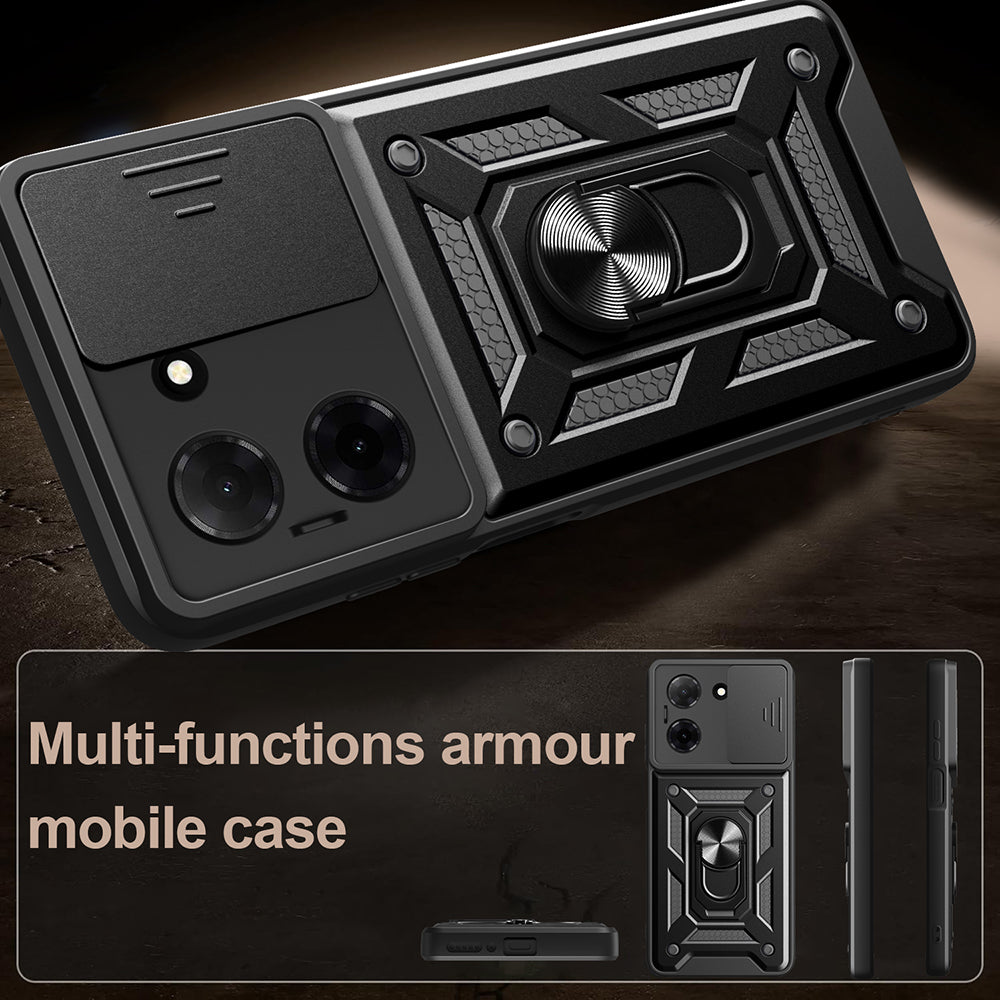 Futrola za Motorola Moto G47 / G37, Techsuit, CamShield, Crna