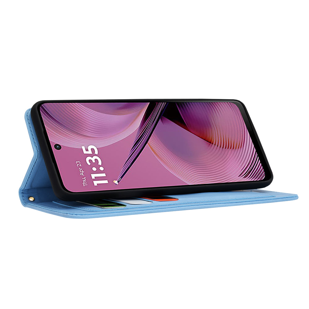 Futrola za Motorola Moto G55, Techsuit, FlipCraft, Plava