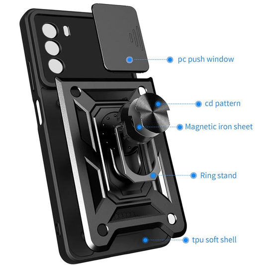 Futrola za Motorola Moto G62 5G, Techsuit, CamShield, Crna
