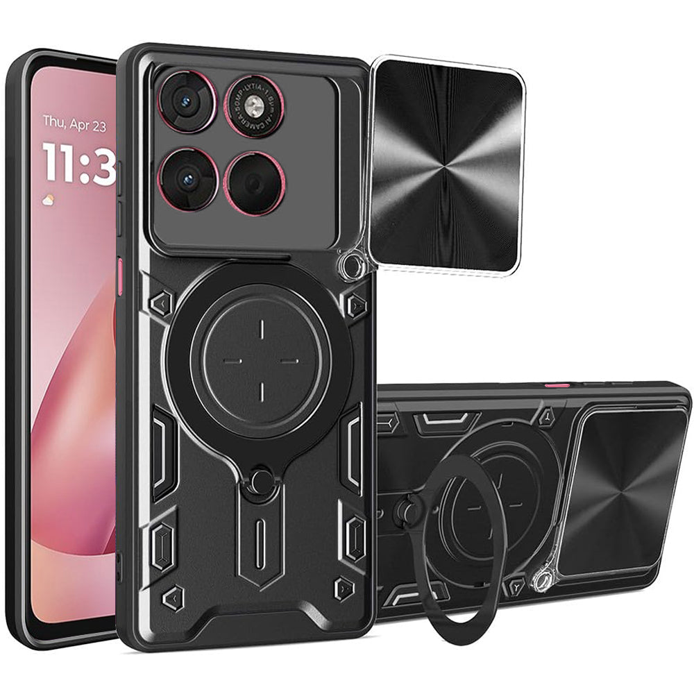 Futrola za Motorola Moto G67 Power / G57 Power, Techsuit, CamGuard Pro, Crna