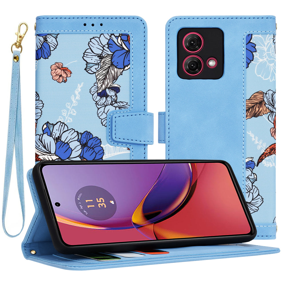 Futrola za Motorola Moto G84, Techsuit, FlipCraft, Plava