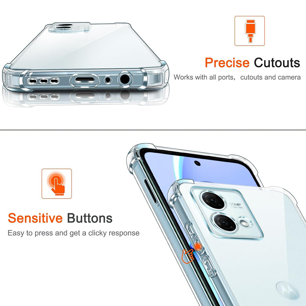 Futrola za Motorola Moto G84, Techsuit, Shockproof Clear, Providna