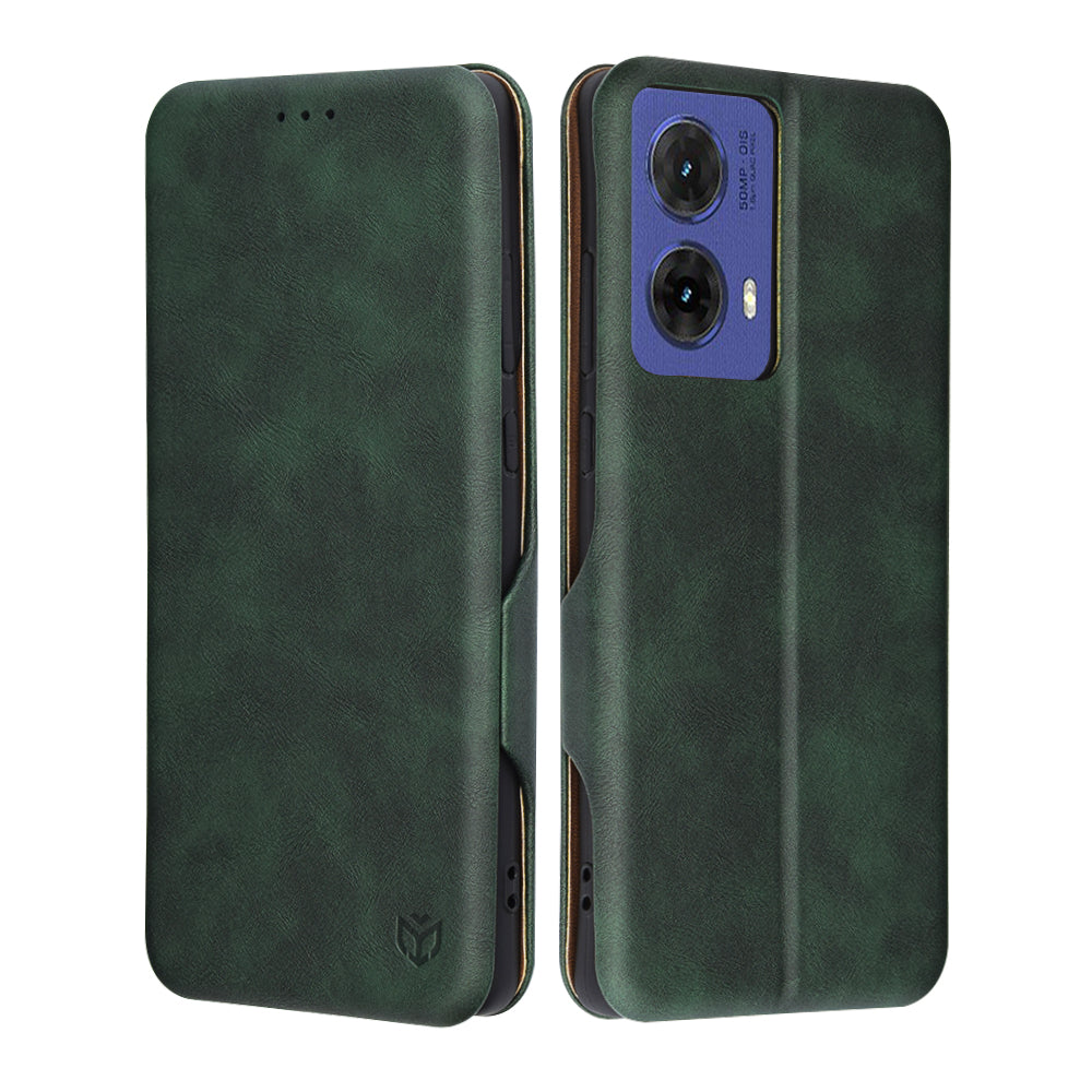 Futrola za Motorola Moto G85, Techsuit, Safe Wallet Plus, Zelena