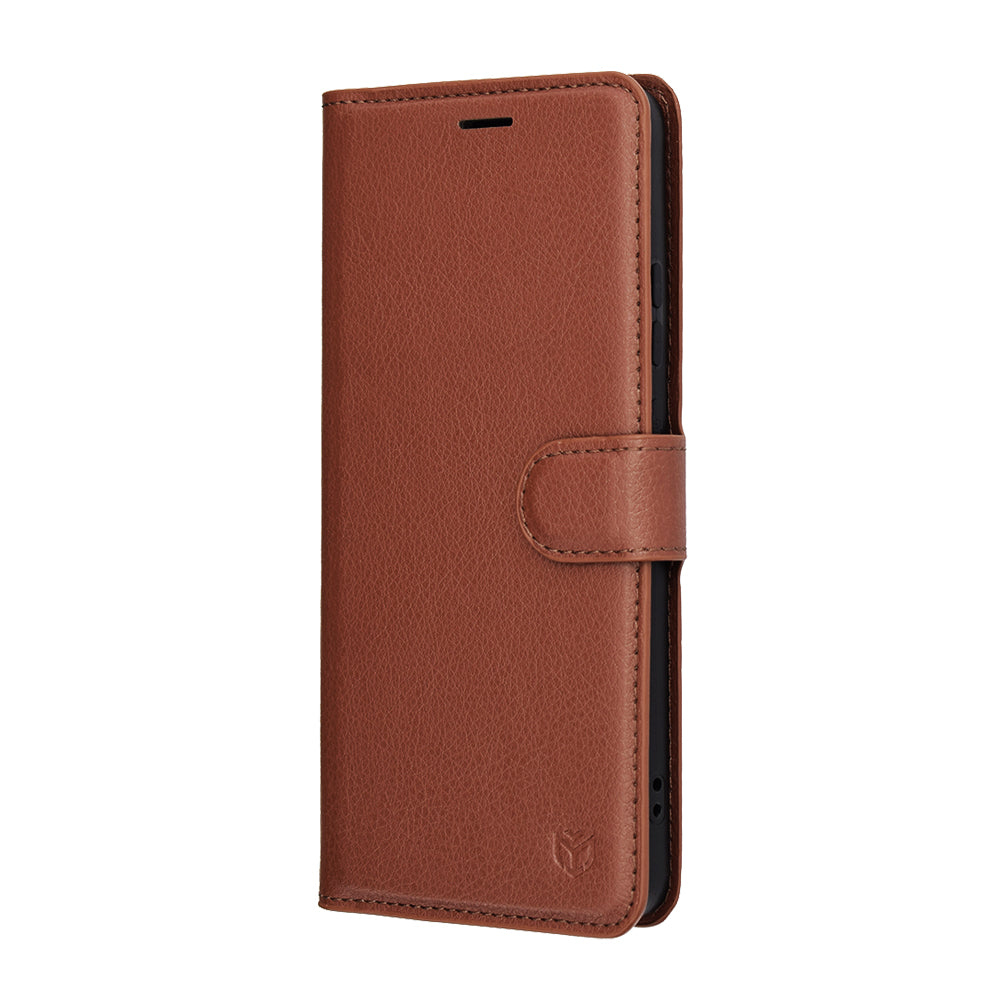 Futrola za Motorola Moto G86, Techsuit, Leather Folio, Braon