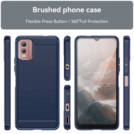 Futrola za Nokia C32, Techsuit, Karbon, Plava