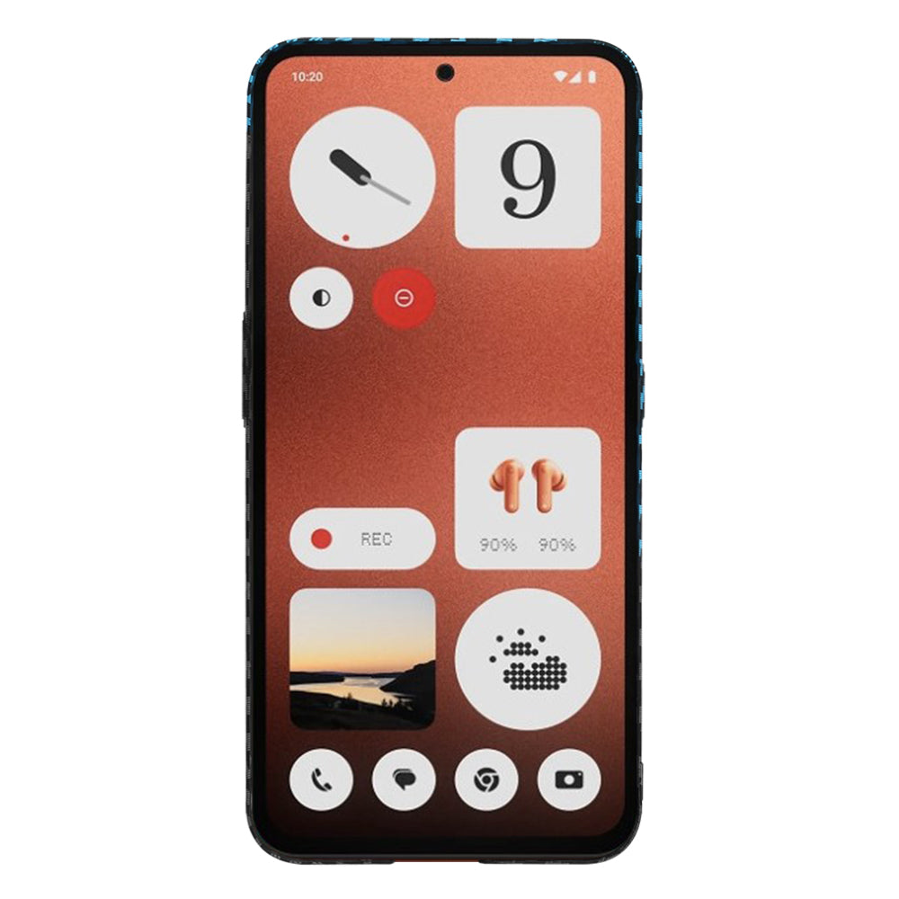 Futrola za Nothing CMF Phone 1, Techsuit, Carbonite FiberShell, Crno Plava