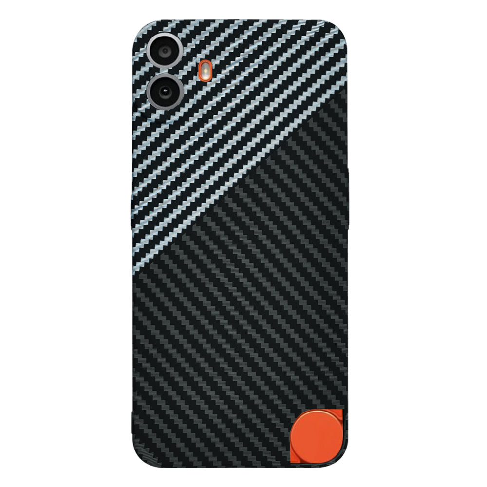 Futrola za Nothing CMF Phone 1, Techsuit, Carbonite FiberShell, Crno Siva