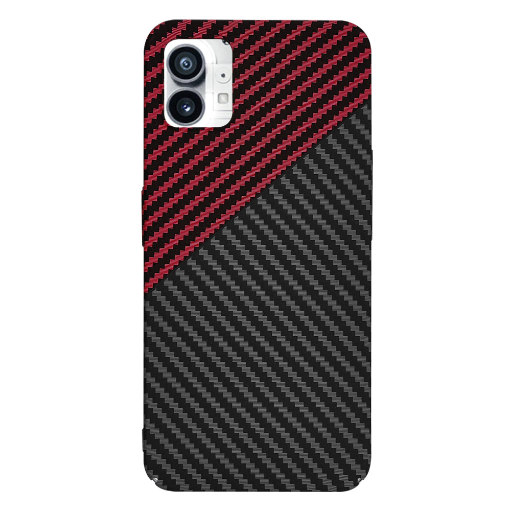 Futrola za Nothing Phone (1), Techsuit, Carbonite FiberShell, Crno Crvena