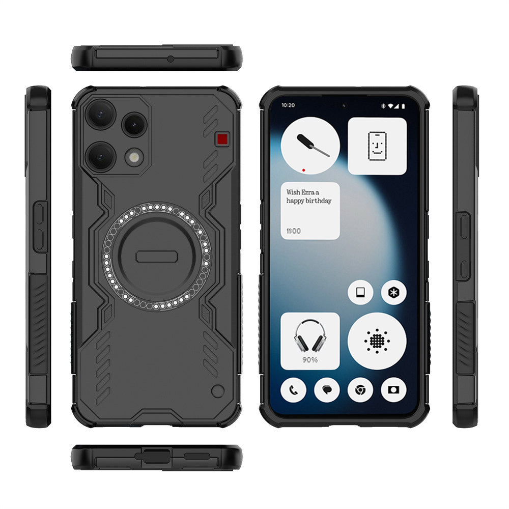 Futrola MagSafe za Nothing Phone (3a) Lite, Techsuit, ArmorMag, Crna