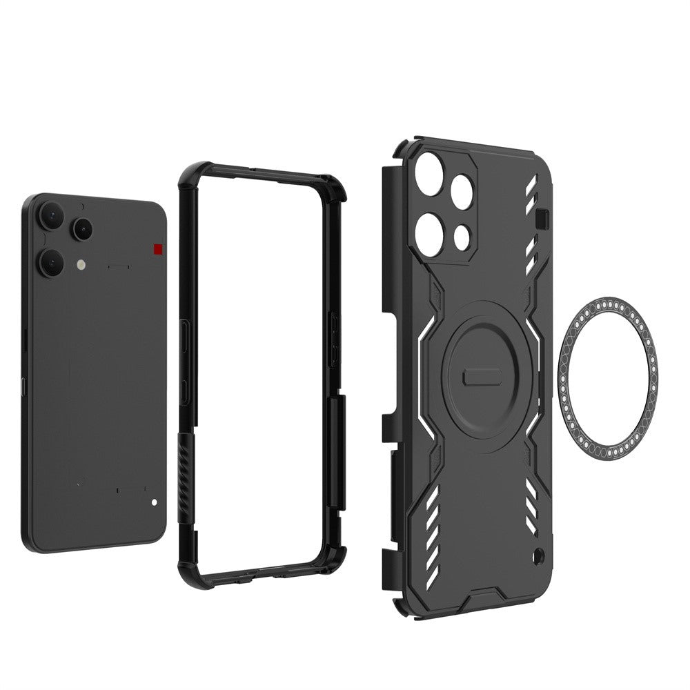 Futrola MagSafe za Nothing Phone (3a) Lite, Techsuit, ArmorMag, Crna