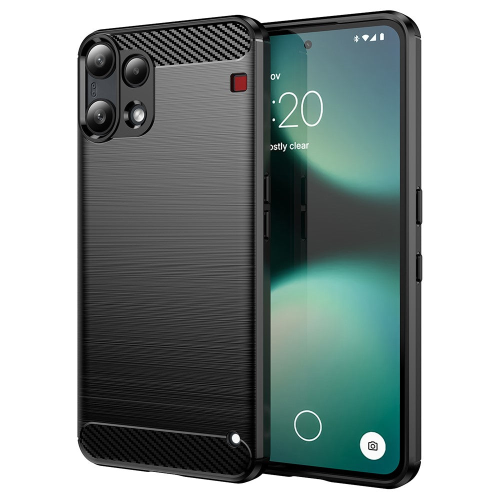 Futrola za Nothing Phone (3a) Lite, Techsuit, Karbon, Crna