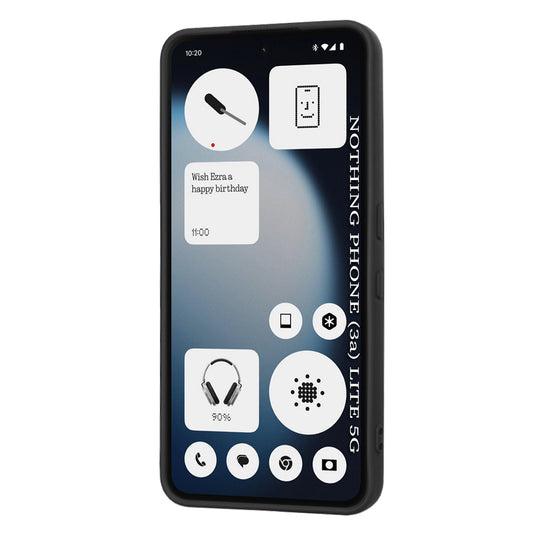 Futrola za Nothing Phone (3a) Lite, Techsuit, SoftFlex, Crna