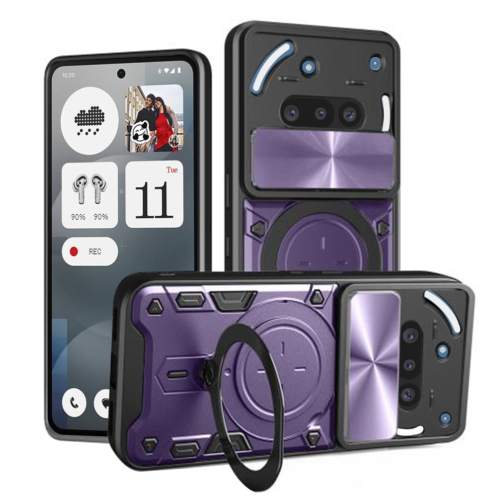 Futrola za Nothing Phone (3a), Techsuit, CamGuard Pro, Ljubičasta