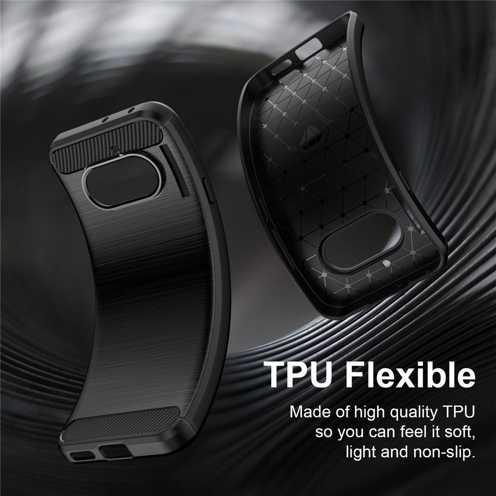 Futrola za Nothing Phone (4a), Techsuit, Karbon, Crna