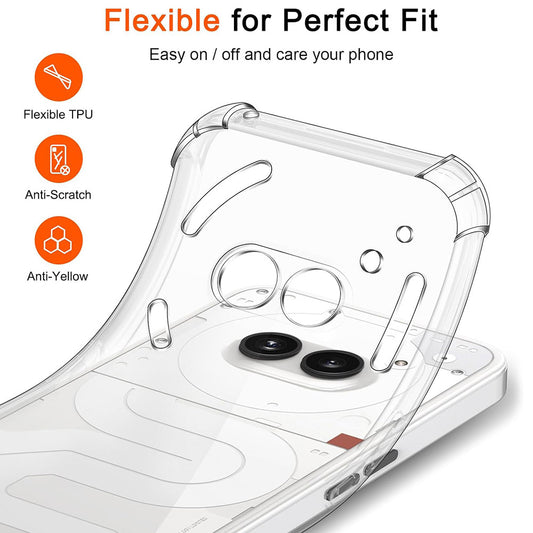 Futrola za Nothing Phone (4a), Techsuit, Shockproof Clear, Transparentna