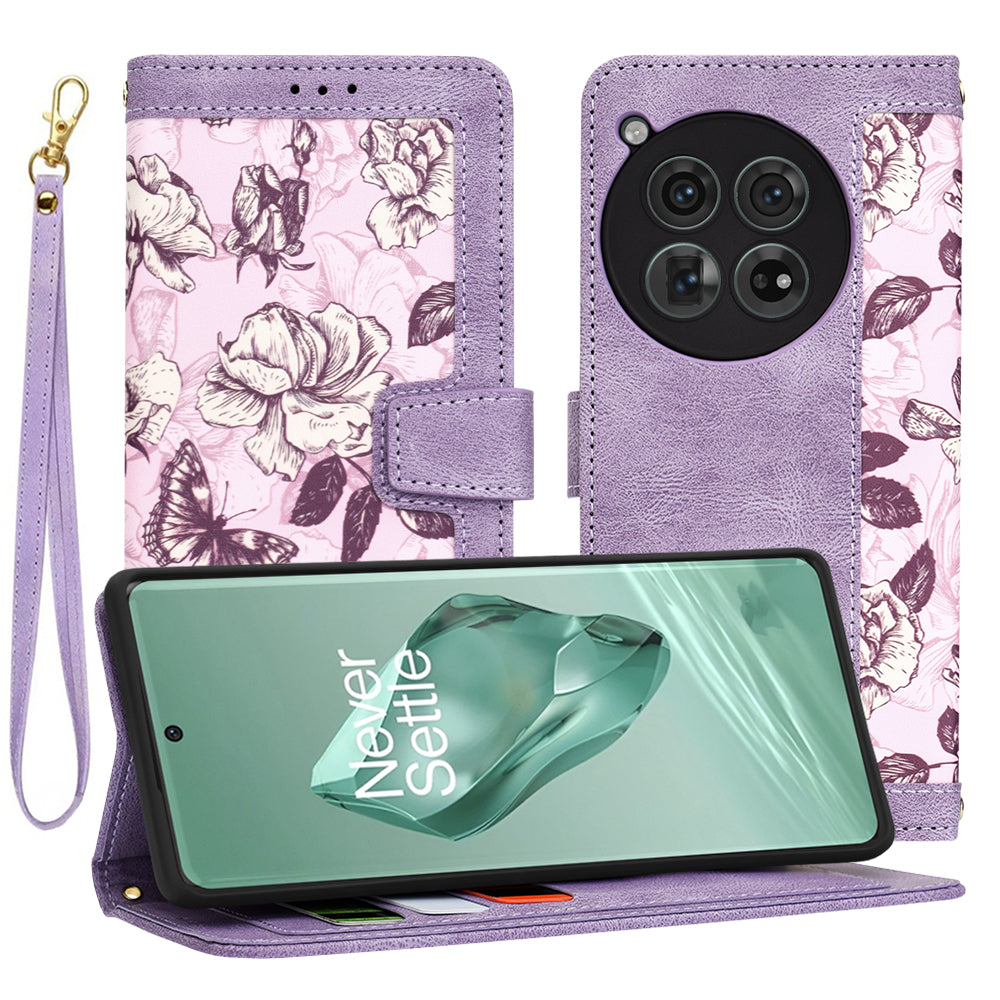 Futrola za OnePlus 12, Techsuit, FlipCraft, Ljubičasta