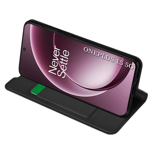 Futrola za OnePlus 15, Techsuit, Magskin Book, Crna