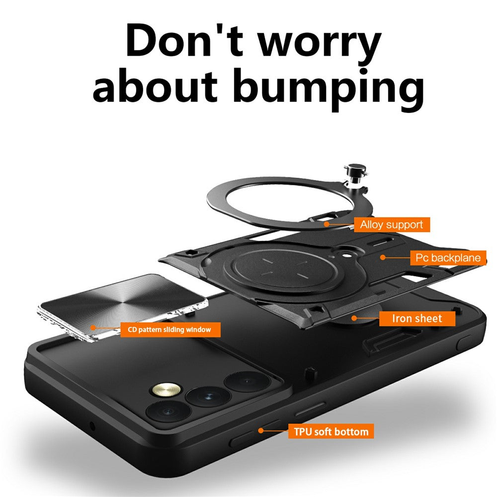Futrola za OnePlus 15R, Techsuit, CamGuard Pro, Crna