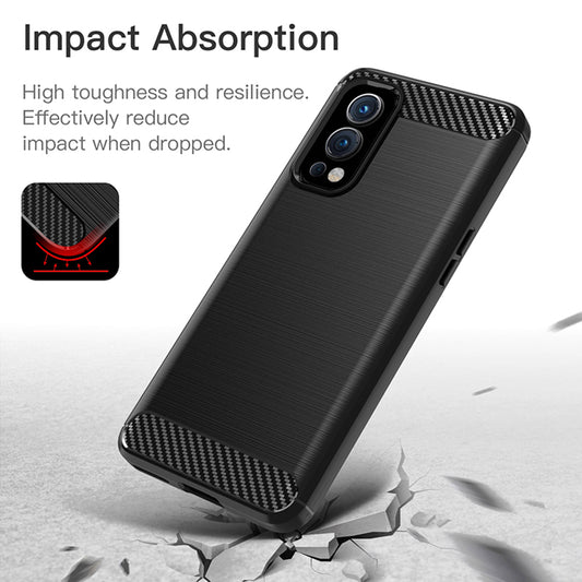 Futrola za OnePlus Nord 2 5G, Techsuit, Karbon, Crna