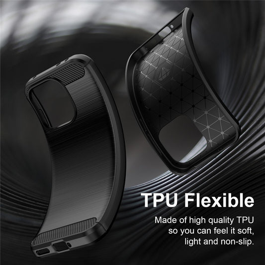 Futrola za OnePlus Nord 6, Techsuit, Karbon, Crna