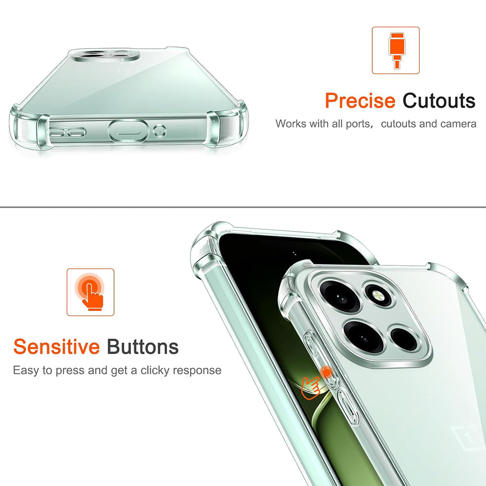 Futrola za OnePlus Nord 6, Techsuit, Shockproof Clear, Transparentna