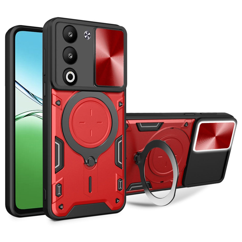 Futrola za Oppo A5 4G / A5 5G, Techsuit, CamGuard Pro, Crvena