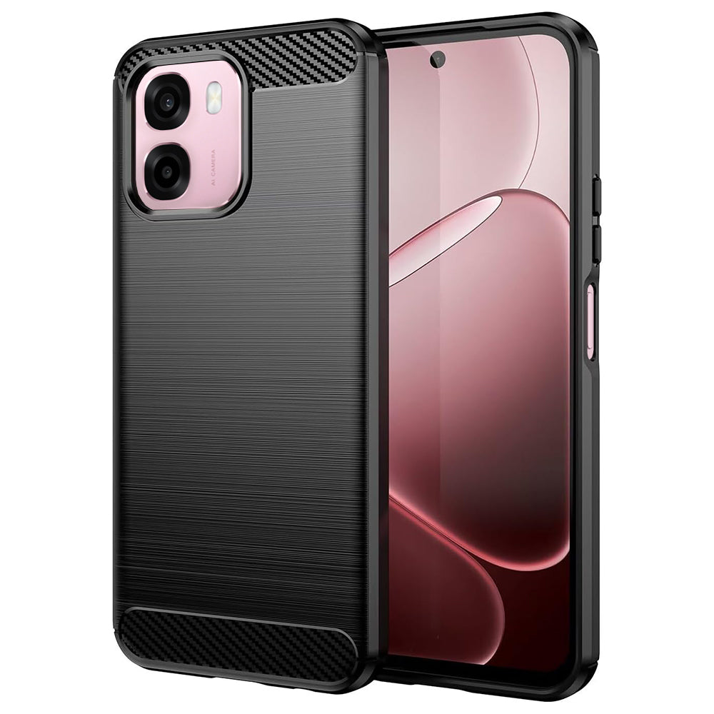 Futrola za Oppo A6 4G, Techsuit, Karbon, Crna