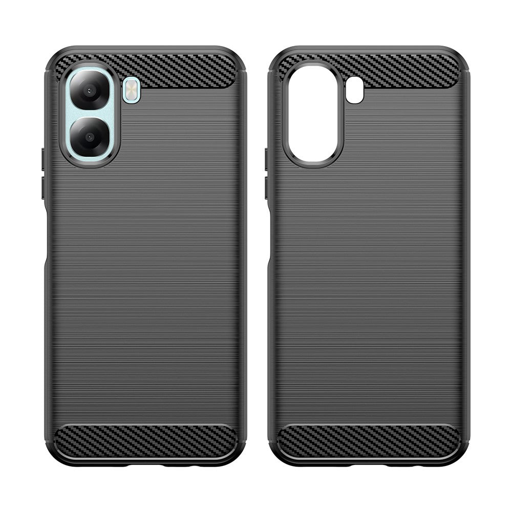Futrola za Oppo A6x 4G / A6x, Techsuit, Karbon, Crna