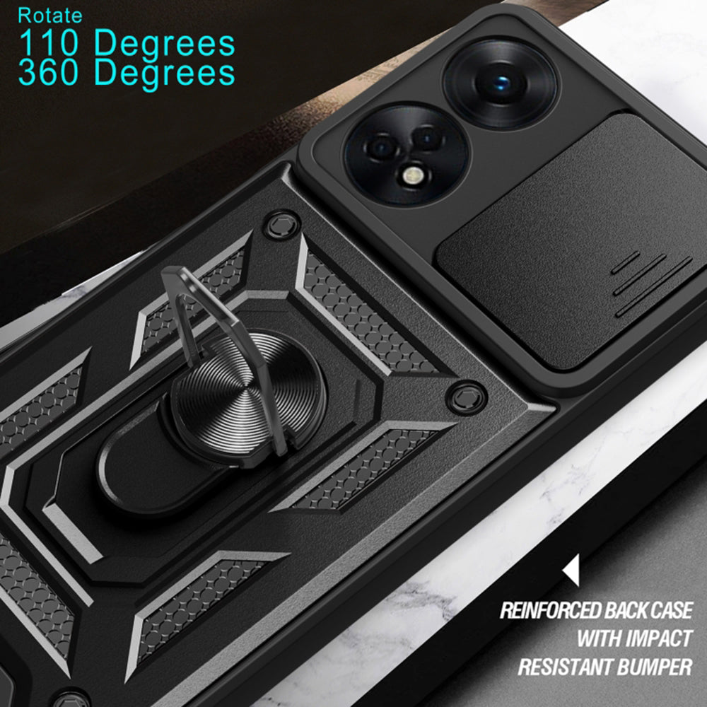 Futrola za Oppo A78 4G, Techsuit, CamShield, Zelena