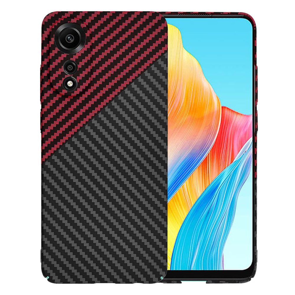 Futrola za Oppo A78 4G, Techsuit, Carbonite FiberShell, Crno Crvena