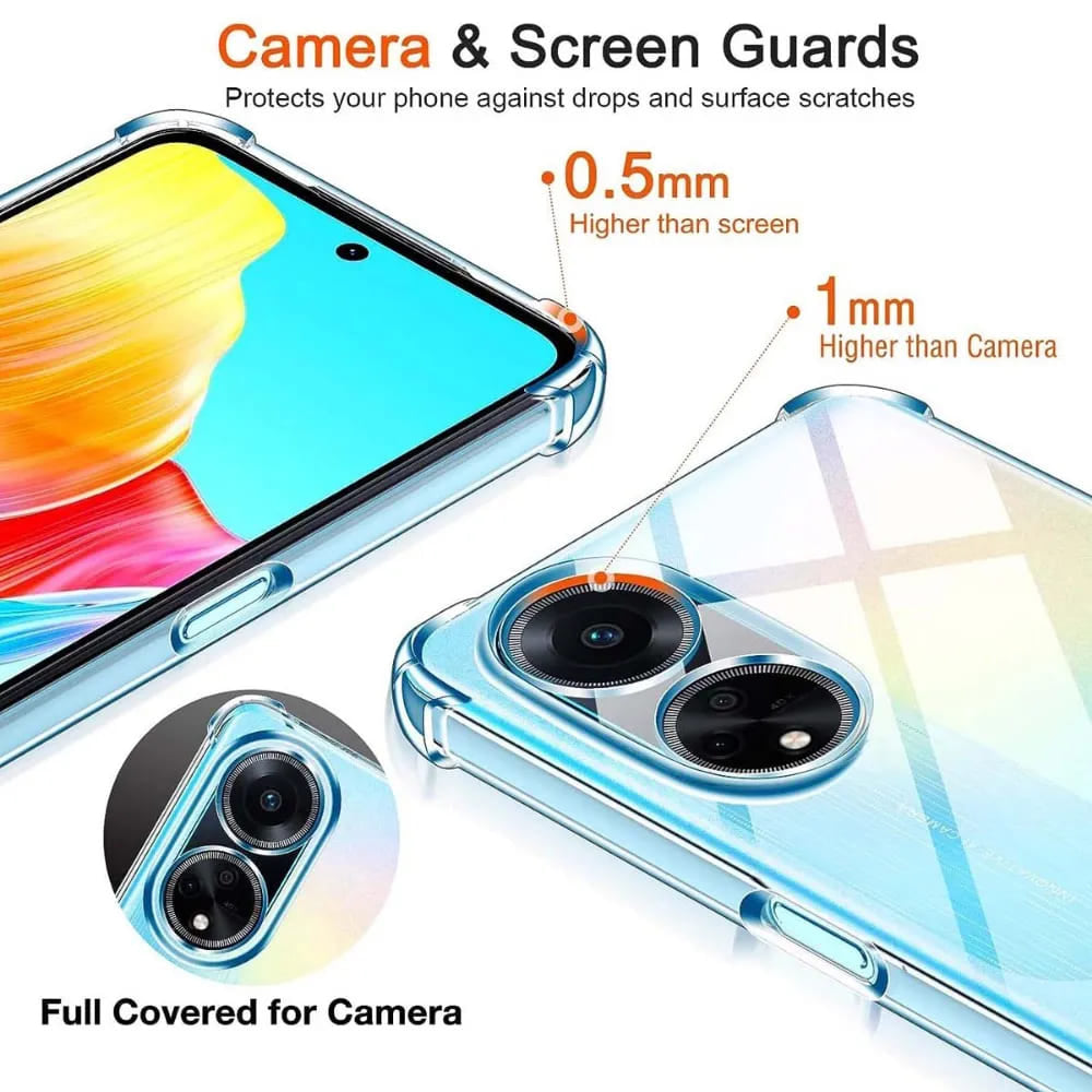 Futrola za Oppo A98, Techsuit, Shockproof Clear, Providna