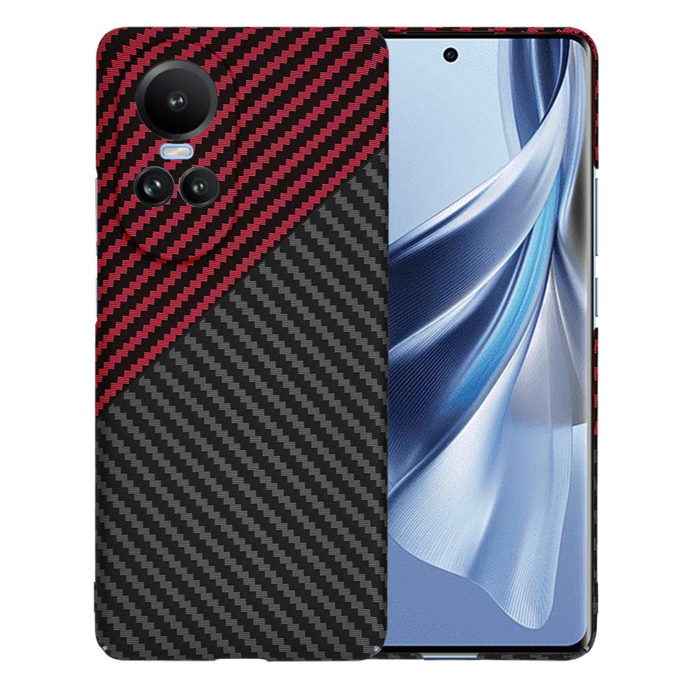 Futrola za Oppo Reno10 / Reno10 Pro, Techsuit, Carbonite FiberShell, Crno Crvena