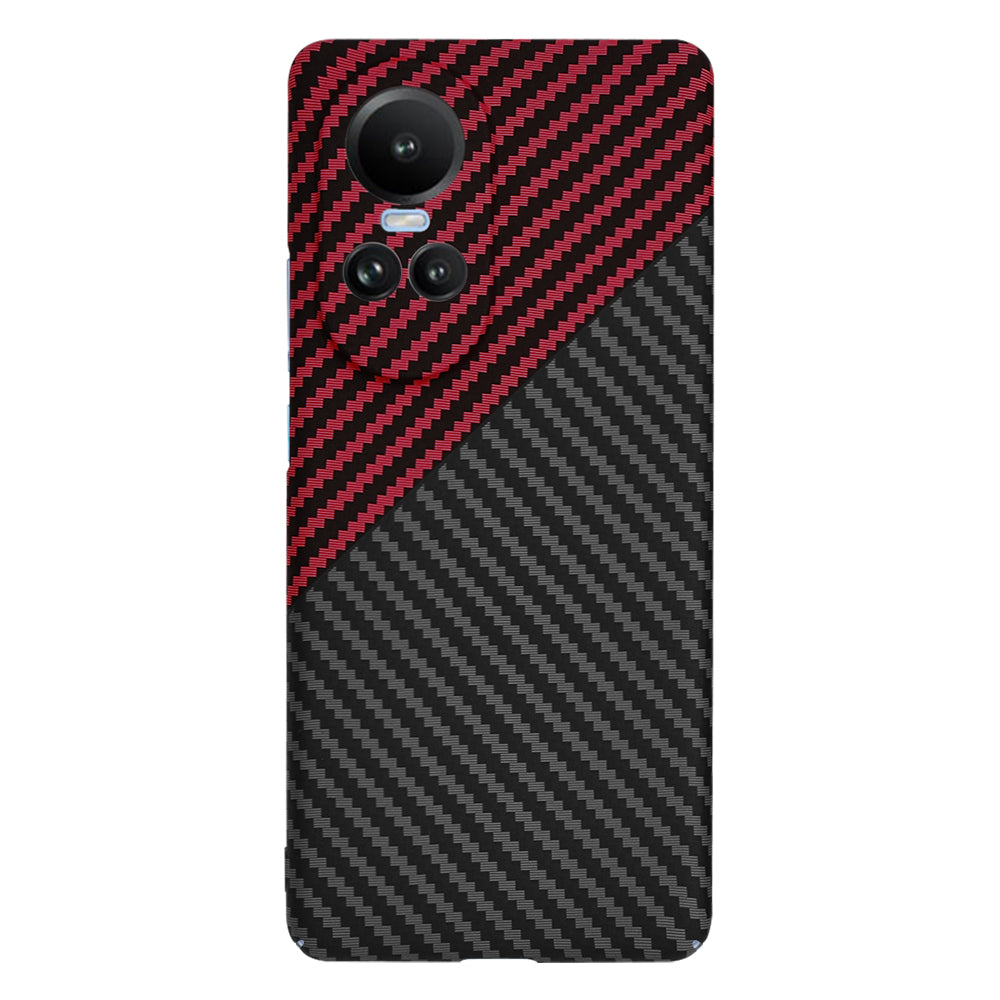 Futrola za Oppo Reno10 / Reno10 Pro, Techsuit, Carbonite FiberShell, Crno Crvena