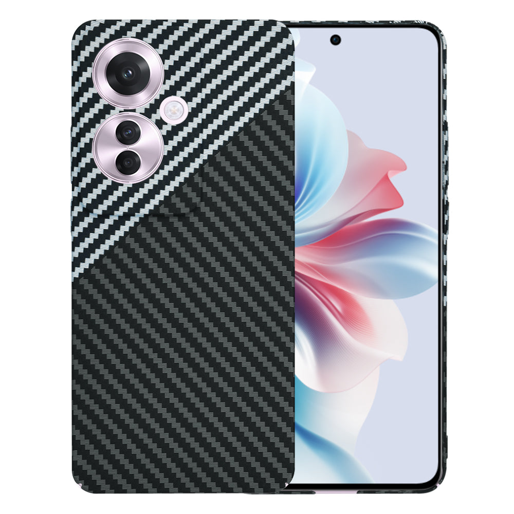 Futrola za Oppo Reno11 F, Techsuit, Carbonite FiberShell, Crno Siva