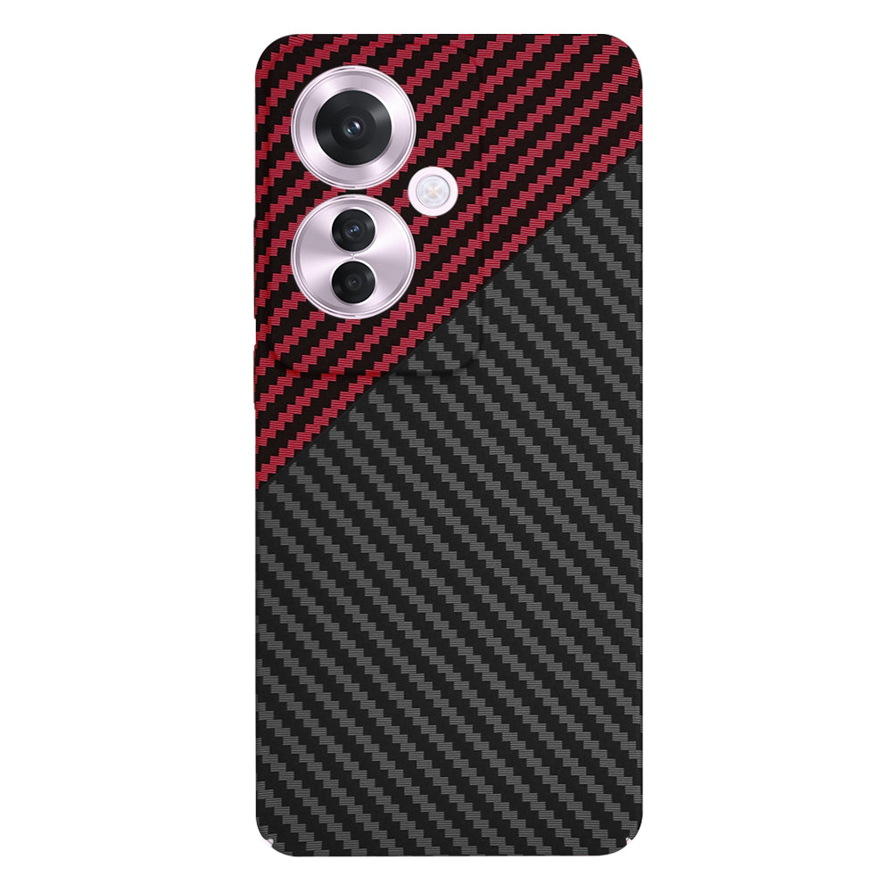 Futrola za Oppo Reno11 F, Techsuit, Carbonite FiberShell, Crno Crvena