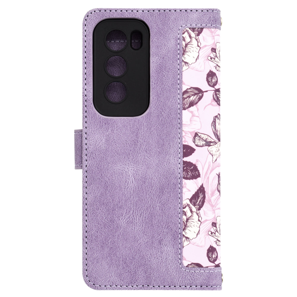 Futrola za Oppo Reno12 Pro, Techsuit, FlipCraft, Ljubičasta