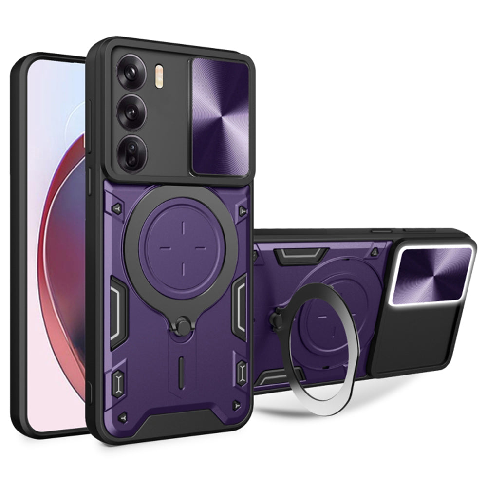 Futrola za Oppo Reno12, Techsuit, CamGuard Pro, Ljubičasta