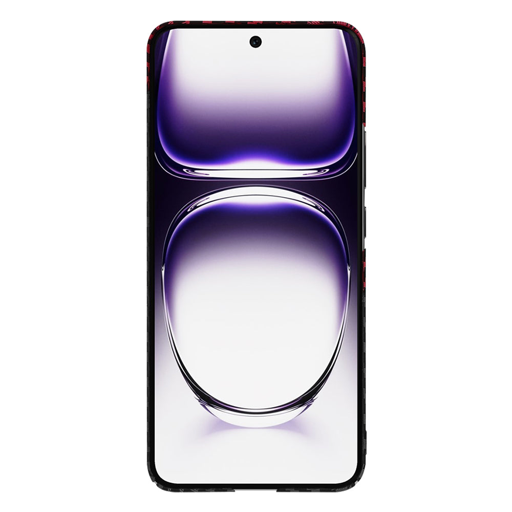 Futrola za Oppo Reno12, Techsuit, Carbonite FiberShell, Crno Crvena