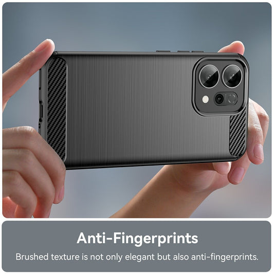 Futrola za Oppo Reno14 F, Techsuit, Karbon, Crna
