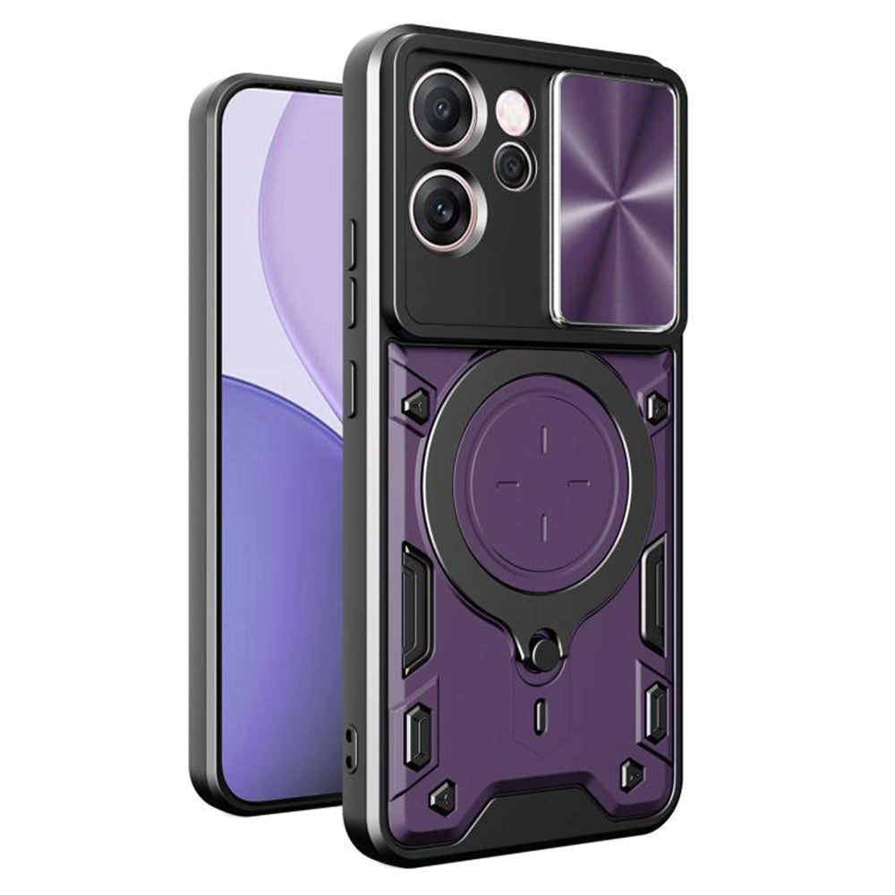 Futrola za Oppo Reno14 FS 5G / Reno14 F, Techsuit, CamGuard Pro, Ljubičasta