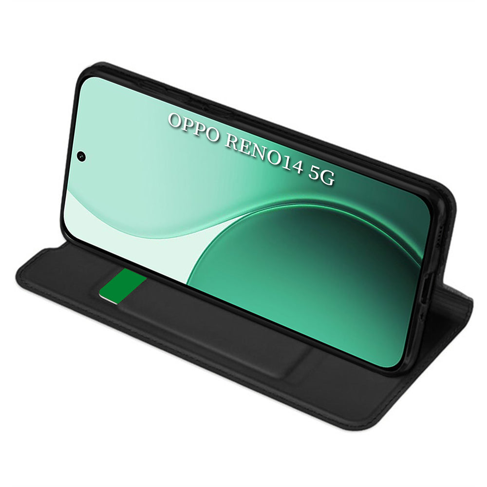 Futrola za Oppo Reno14, Techsuit, Magskin Book, Crna