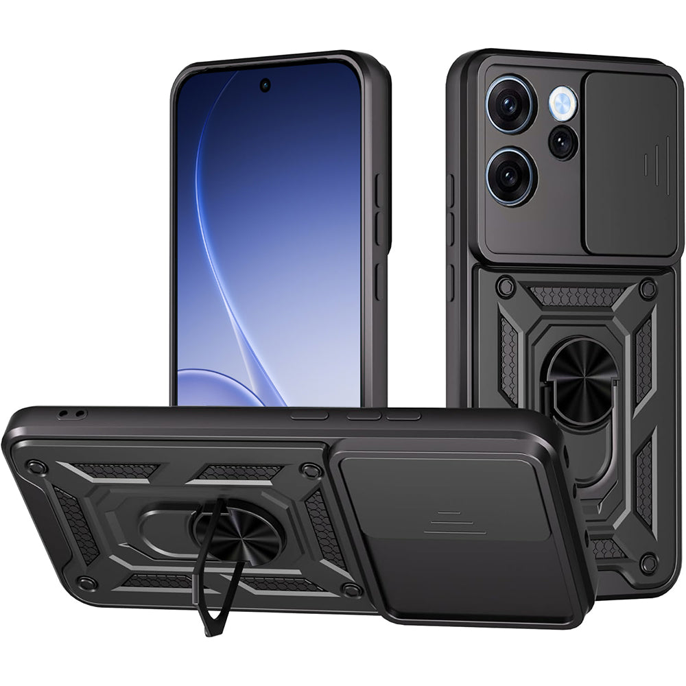 Futrola za Oppo Reno15 FS / Reno15 F, Techsuit, CamShield, Crna