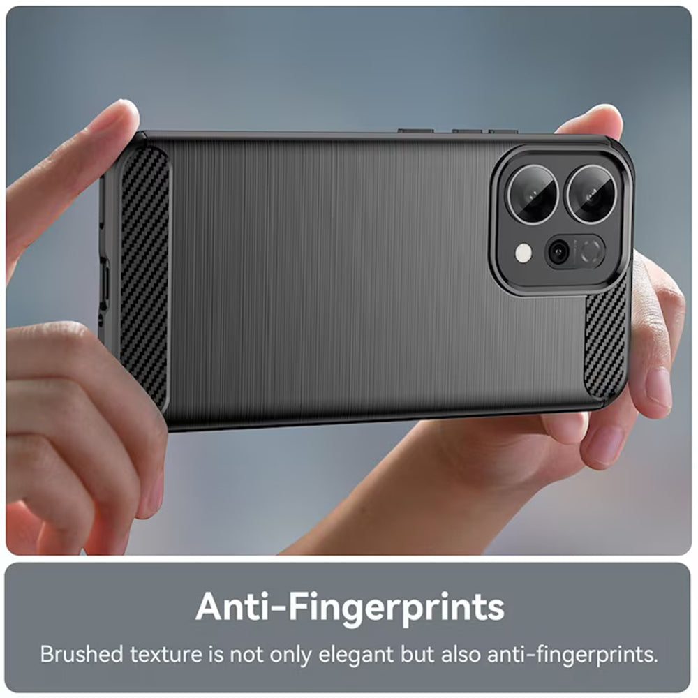 Futrola za Oppo Reno15 FS / Reno15 F, Techsuit, Karbon, Crna