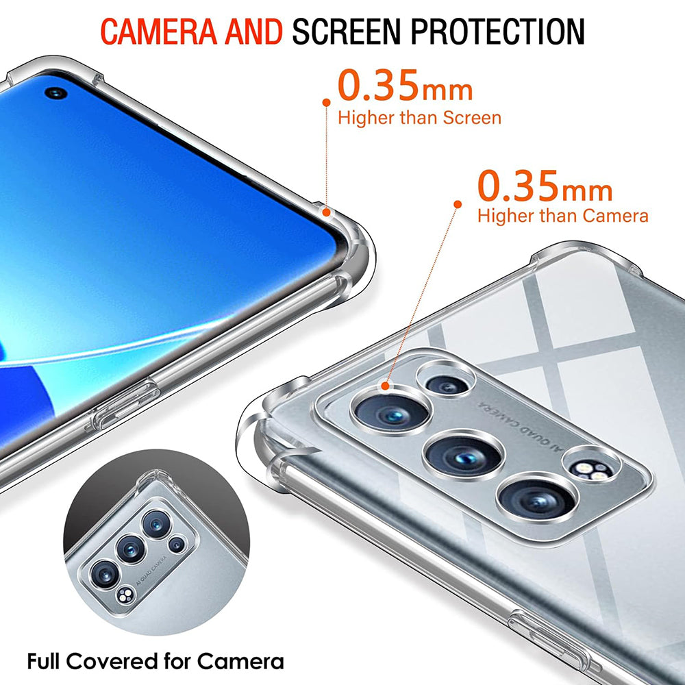 Futrola za Oppo Reno6 Pro 5G (Snapdragon), Techsuit, Shockproof Clear, Providna