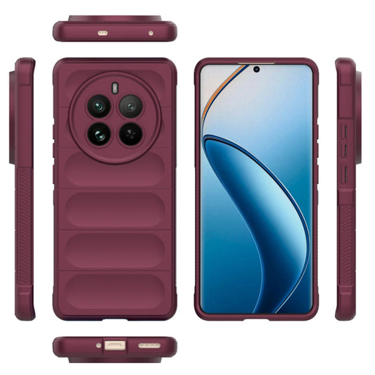 Futrola za Realme 12 Pro / 12 Pro+, Techsuit, Magic Shield, Bordo